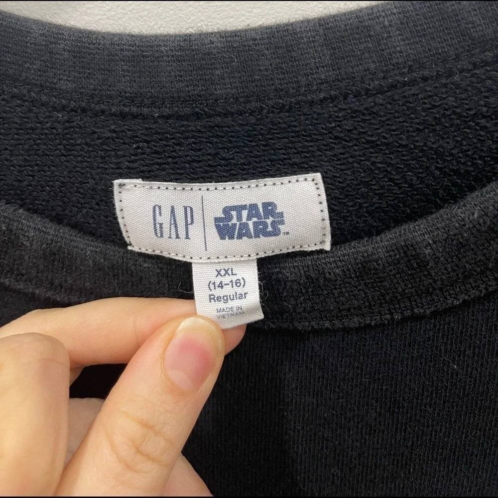 Gap x Star Wars Crew Neck Sweatshirt True Black XXL 14-16